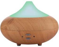 Diffuseur d'arômes + huile de Neutriherbs 10ML - Humidificateur Aroma Therapy - Nébuliseur - Atomiseur - Bois clair