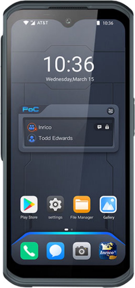 Inrico S350 4G en 5G LTE Zello POC Portofoon IP68 waterdicht, GPS, Smartphone, GSM, Wifi, NFC