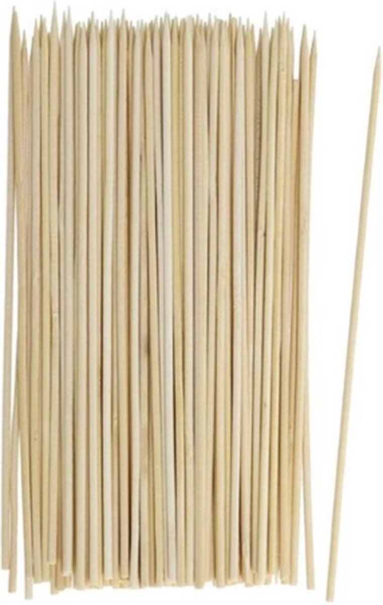 Barbeque stokjes - Bamboe - Hout - 25 cm - Set van 120 - Sateprikkers - Spiezen