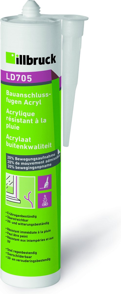 illbruck LD705 acrylaatkit - buitenkwaliteit - 310 ml - wit
