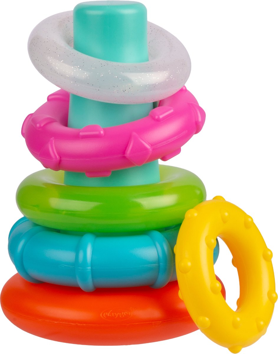 Playgro Sorteer- en Stapeltoren – Educatief Speelgoed – Speelgoed Baby - Speelgoed 1 jaar - Baby speelgoed - Interactief speelgoed Baby - Kraam Cadeau — afbeelding 2