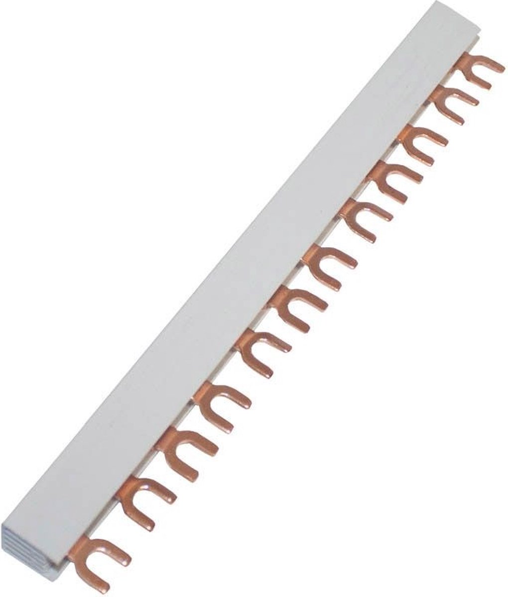 Schelinger Kamrail 3-fasen - 12 Modules - 63A - 10mm² - Koperen Verdeelrail voor Groepenkast