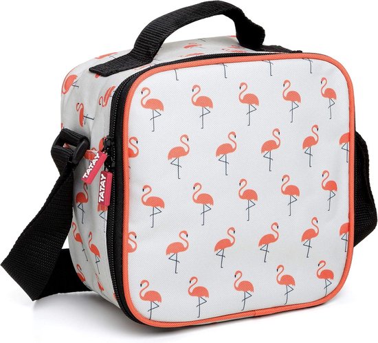 Vrijetijdskoeltas met luchtdichte doekjes - Urban Food - Flamingo Print - 3 liter - 225x10x22 cm van Urban Food — afbeelding 3