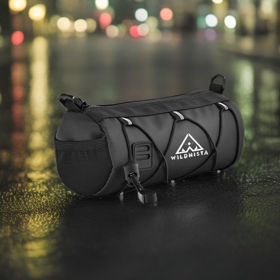 Motor Stuurtas Voor Cruiser Voor Scooter Motorfiets Staarttas Zijzadeltas Waterdichte Bagagetas Reistas Motor Gereedschapstas (Kleur : Zwart