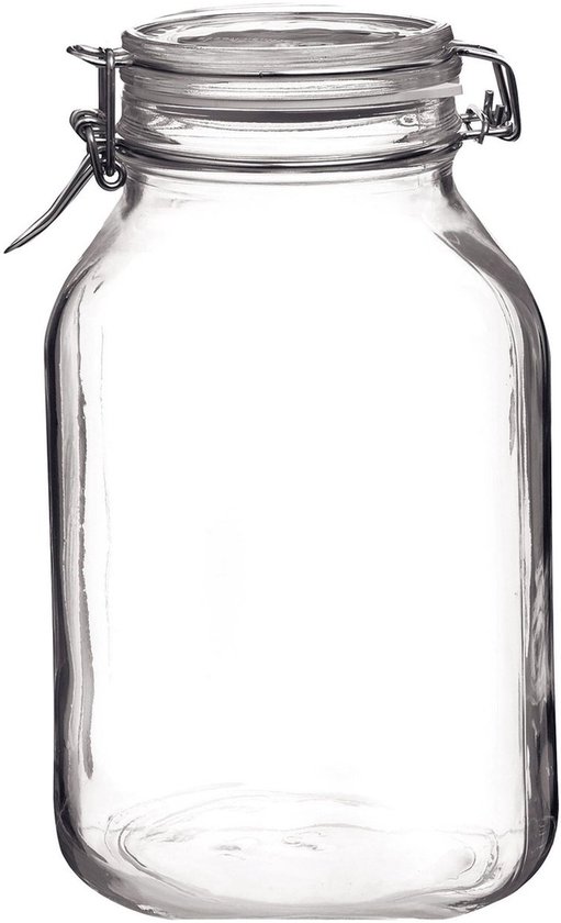 Bormioli Rocco 6206106 Fido vaas van glas met luchtdicht deksel