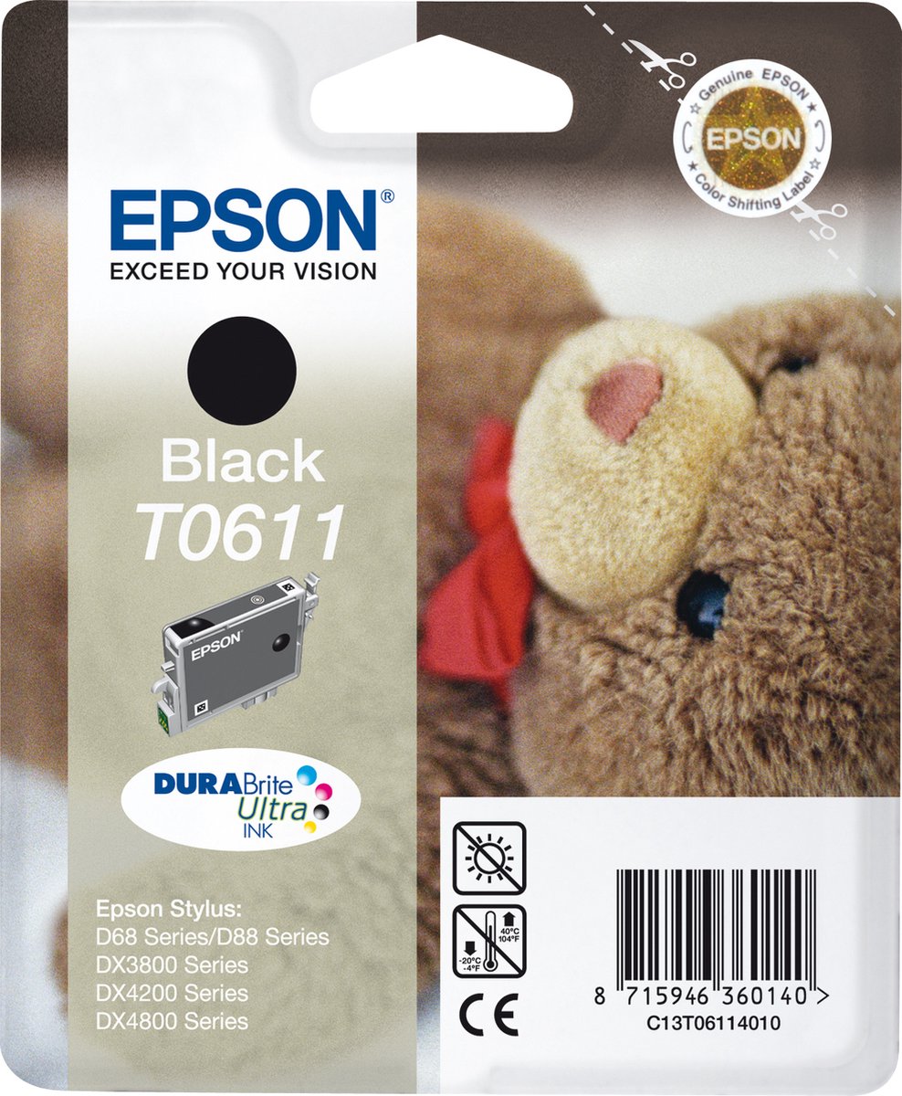 Epson T061 - Inktcartridge / Zwart