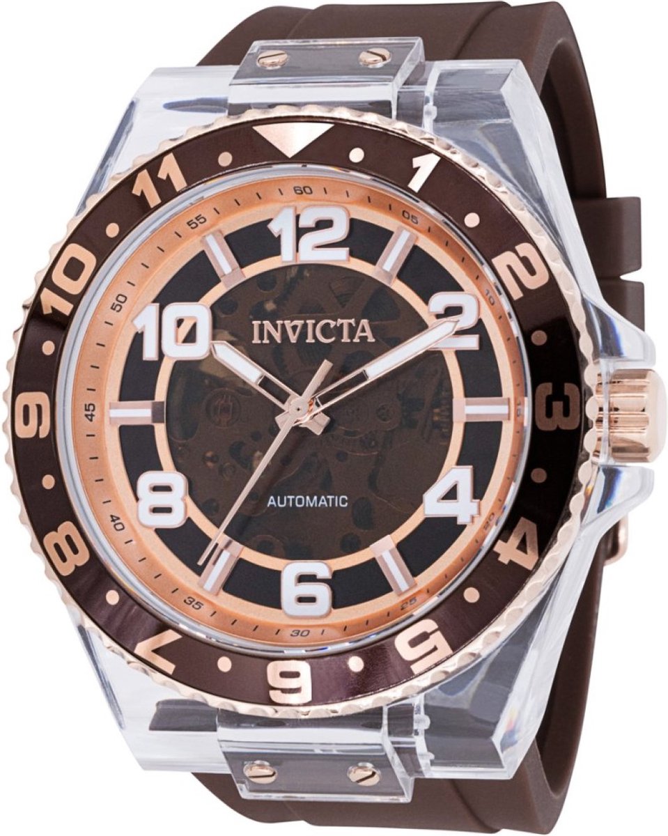 Invicta Speedway 44384 Heren Horloge - Waterdicht - Analoog - Automatisch Uurwerk - Roestvrij Staal met blauwe Wijzerplaat - 48mm