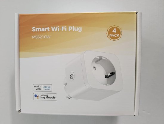 Intelligent stopcontact (type F), intelligent wifi-stopcontact, compatibel met Alexa, Google