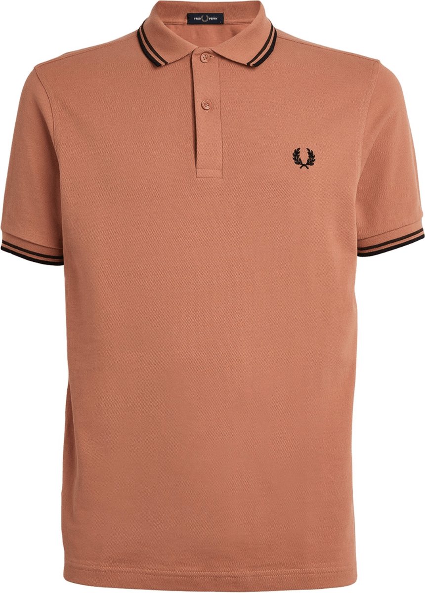 Fred Perry M3600 polo twin tipped shirt pique Light Rust Bruin