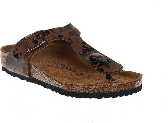 Chaussons Birkenstock Gizeh pour enfants Small fit - Marron - Taille 32