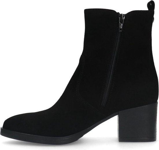 No Stress - Femme - Bottines à talon en daim noir - Taille 36