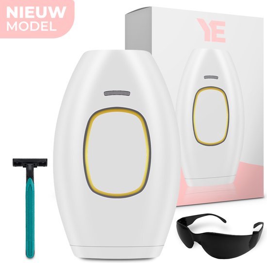 Laser Ontharingsapparaat – IPL Ontharing Apparaat – Epileerapparaat Dames – Inclusief Beschermbril & Scheermes & Ebook – Wit