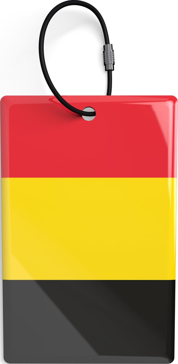 Slimme Bagagelabels (x2) - Belgische Vlag - Unieke QR code - Epoxy - Track en Trace - NoLongerLost - Veilig