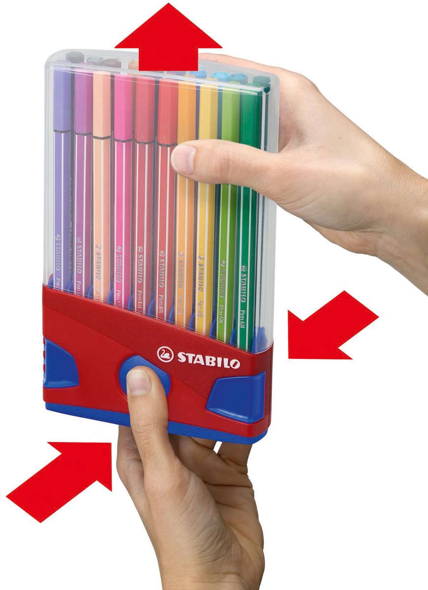 STABILO Pen 68 Rollerset Viltstiften, 30st STABILO Pen 68 Rollerset Viltstiften, 30st
