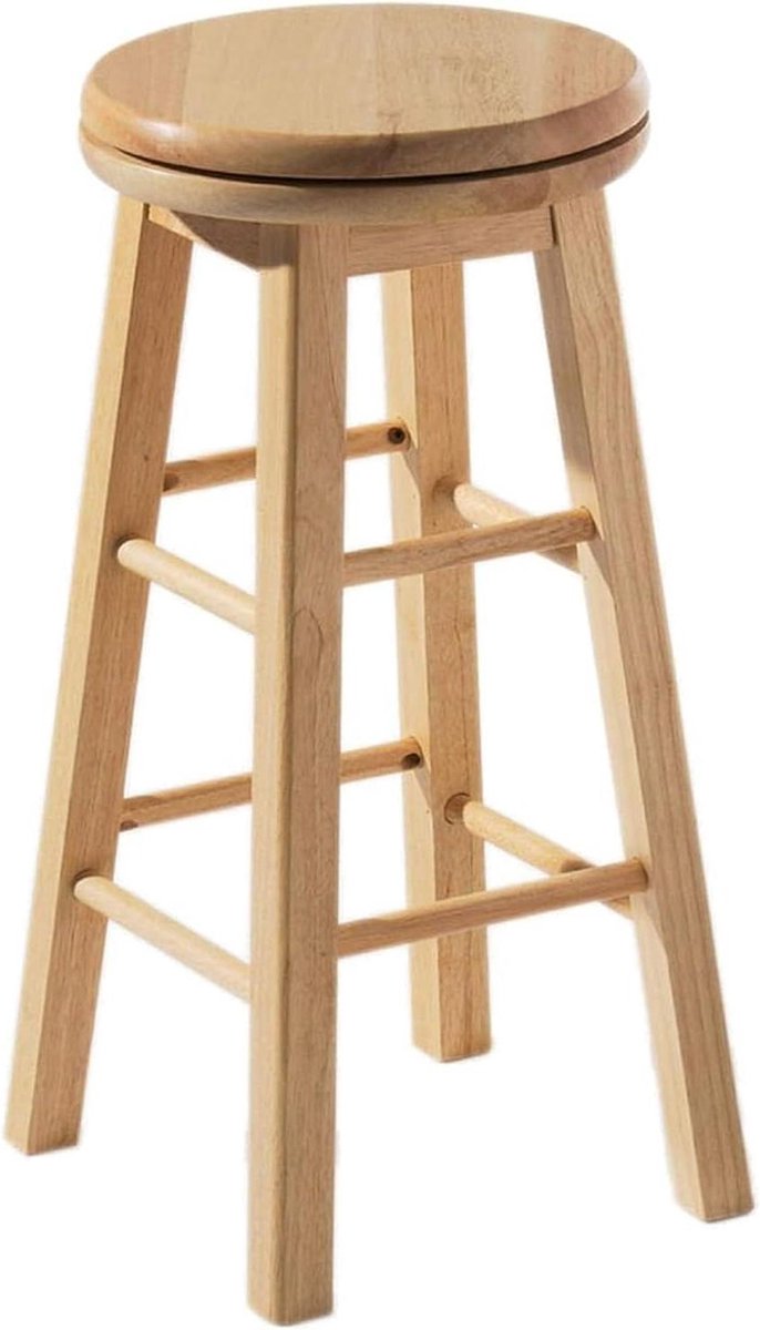 Ontbijt Barkruk Hout Lichtbruin - Stijlvolle Barkruk voor in de Keuken