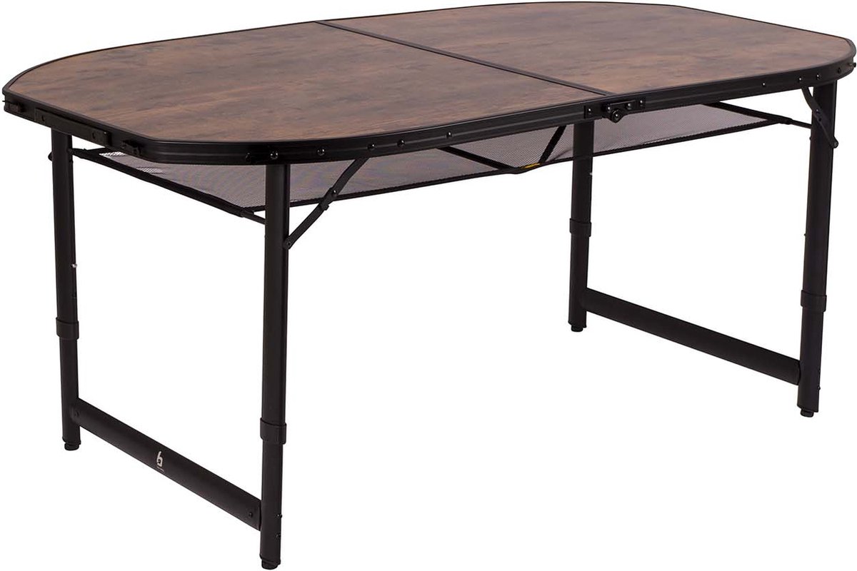 Bo-Camp - Industrial - Tafel - Woodbine - Ovaal - Koffermodel - 150x80 cm
