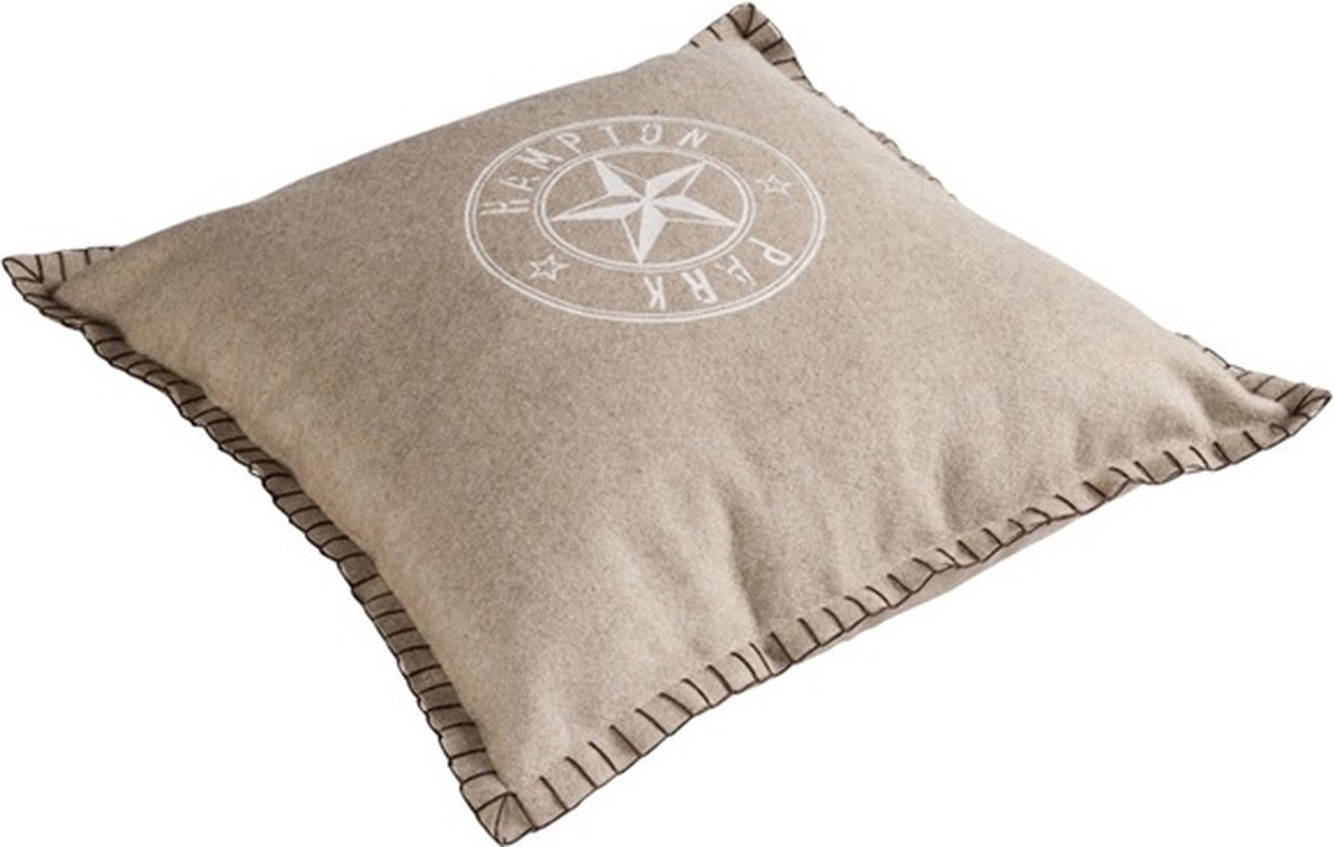 Linen & More Kussen Hampton Zand Gevuld Kussen | 45 X 45 | Sierkussen Voor Woonkamer Of Slaapkamer Beige