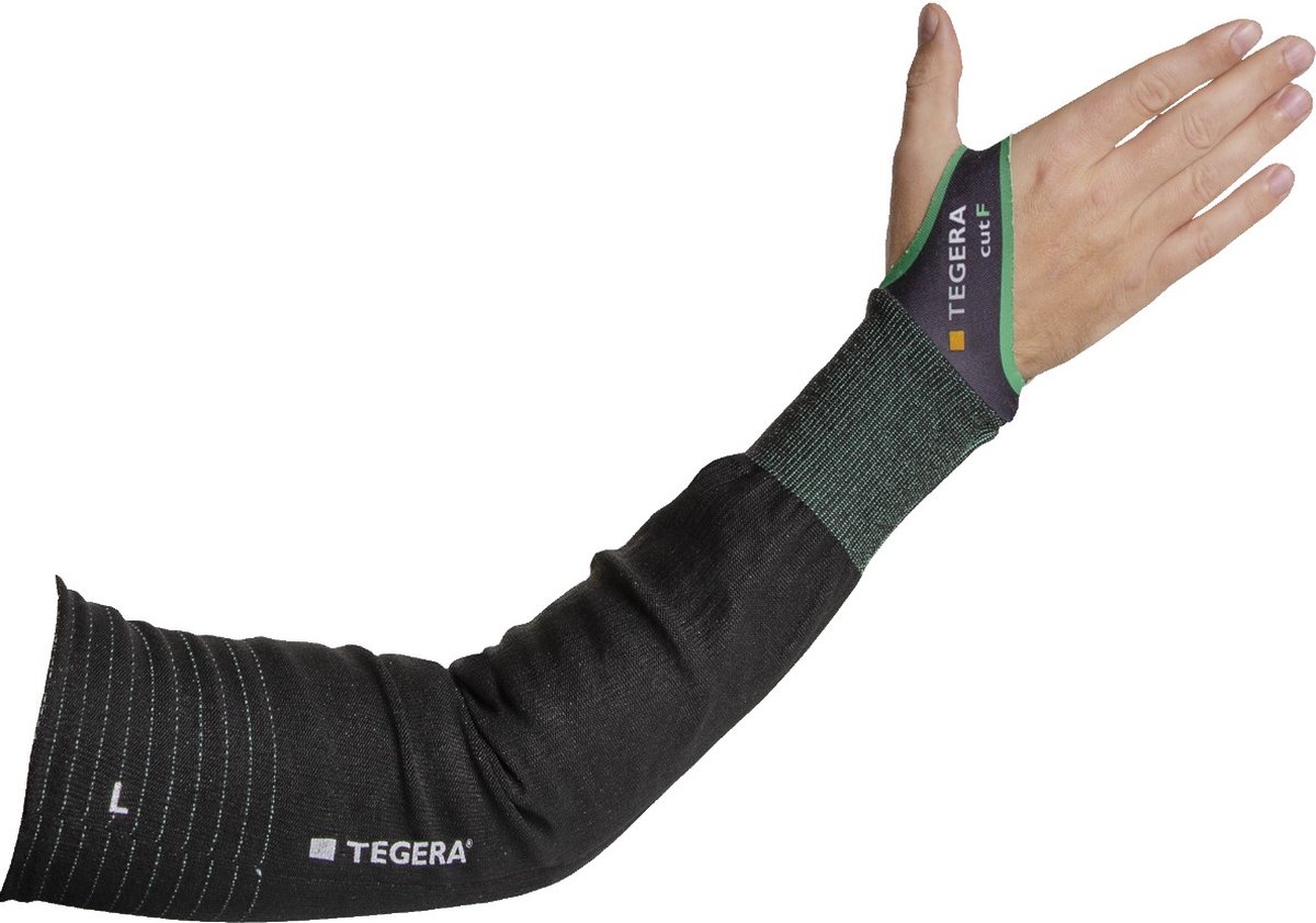 TEGERA® 73 armbeschermer met hoogste snijbeschermingsniveau - Maat XL - Zwart