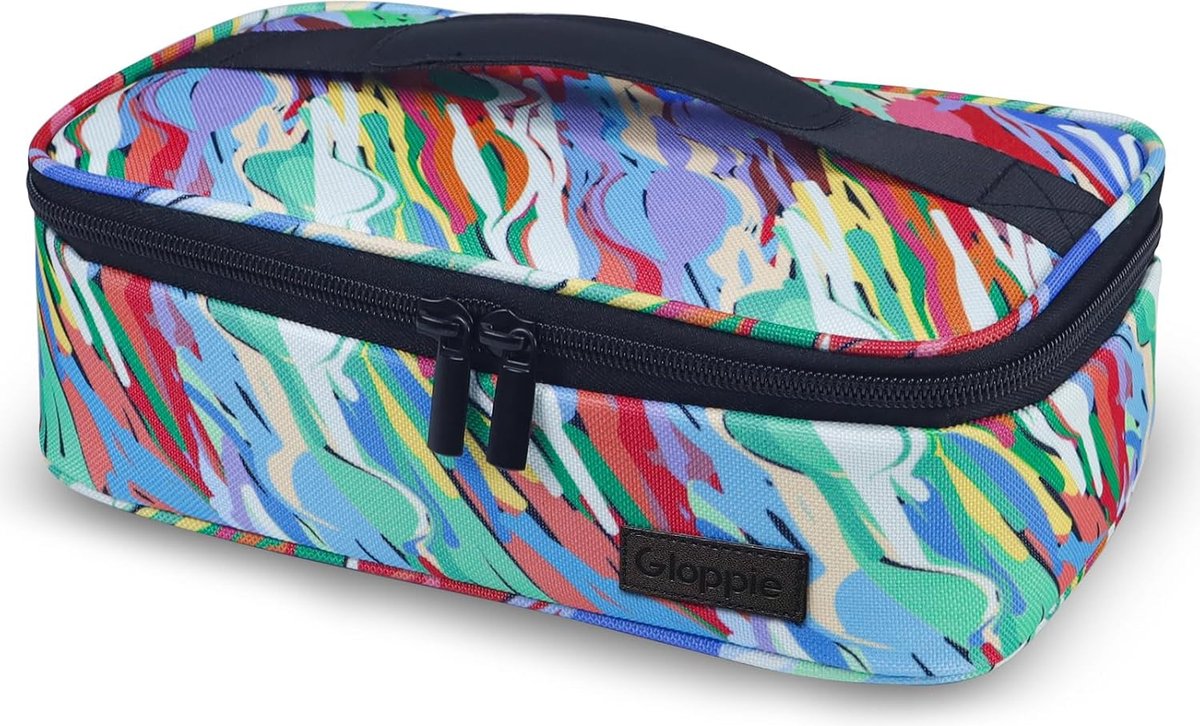 Kleine koeltas, lichte lunchtas voor levensmiddelen, thermotas, boodschappentas, koelbox, thermotas, picknicktas, geïsoleerd, voor volwassenen, mannen, vrouwen, meerkleurig