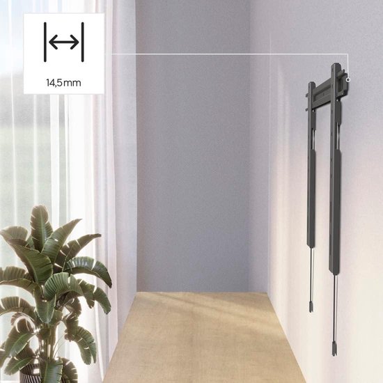 My Wall HP65L Motorische tv-wandhouder, Smart Home, afstandsbediening en Tuya-app-bediening, elektrische wandhouder voor schermen van 43-90 inch, 50 kg belasting, in hoogte verstelbaar, draaibaar