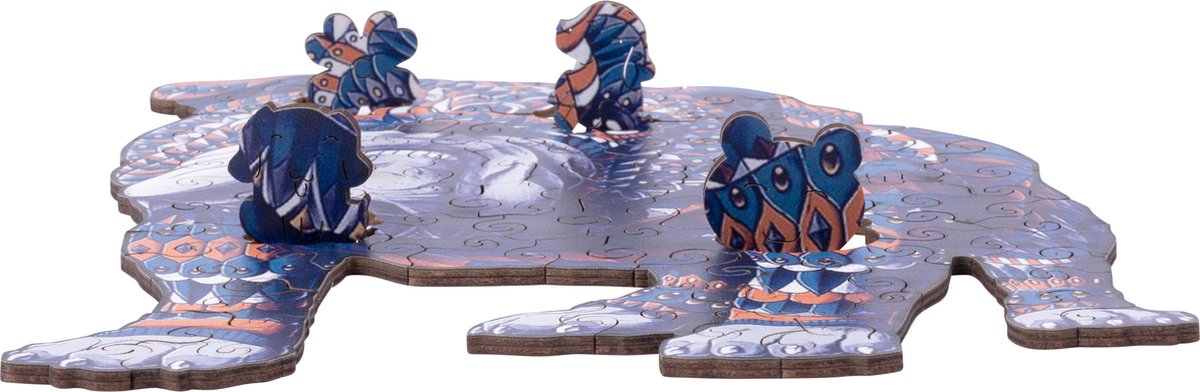 Houten Puzzel Bulldog – 85 Unieke Puzzelstukjes – A4 Formaat Houten Legpuzzel – Dieren Puzzelspel – Compact Denkspel – Inclusief Opbergetui – Engelhart — afbeelding 5