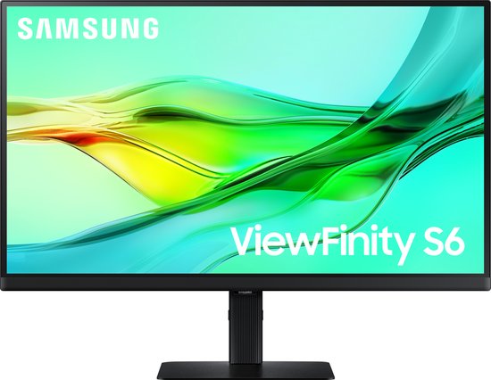 Samsung Viewfinity S6 27 inch QHD IPS monitor 100Hz HDR verstelbaar hoogte kantelbaar USB-C HDMI