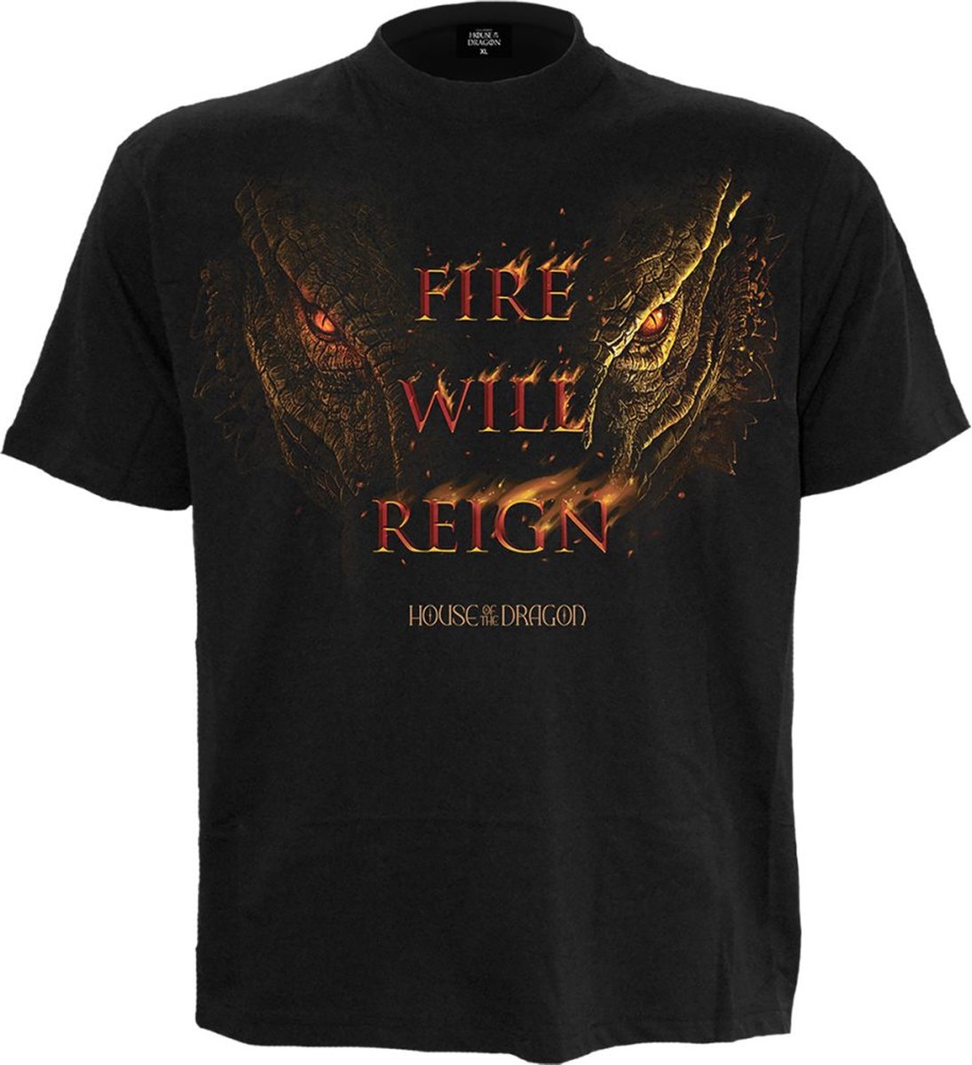 Game of Thrones House of the Dragon - 2 - Fire Will Reign T-shirt zwart XXL Heren