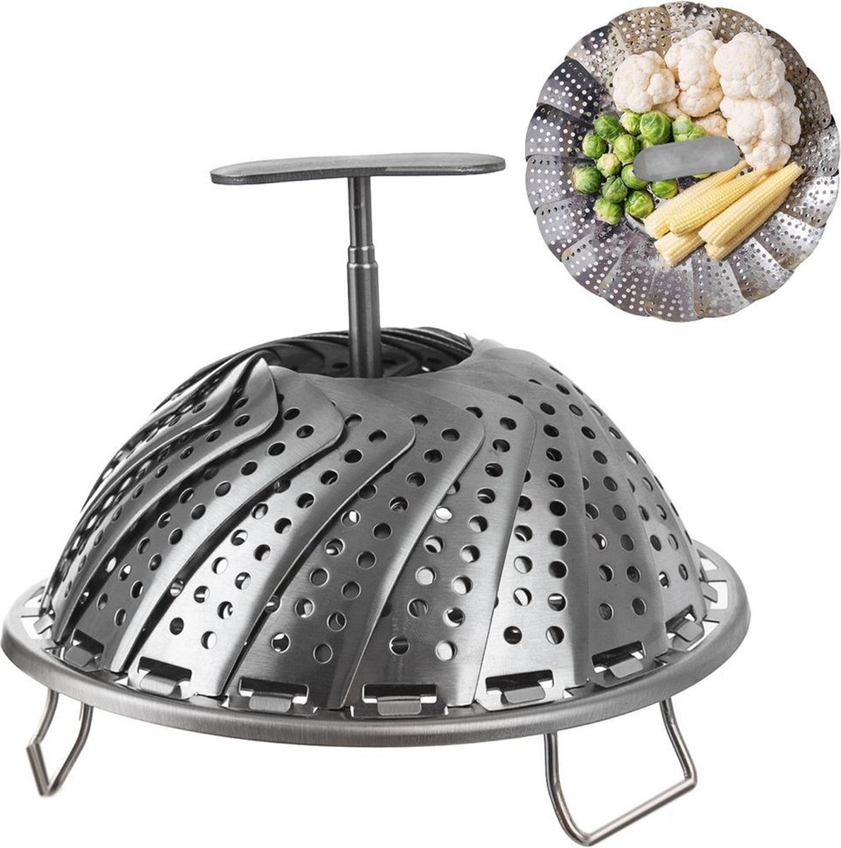 Orion group Stoommand Edelstaal 14-23 cm Stoominzet Groentenstomer