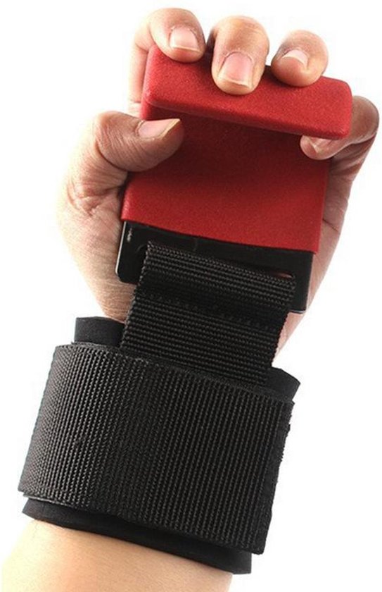 Crochets D'Haltérophilie Robuste – Paire Avec Sangles Rembourrées Néoprène – Acier Renforcé – Pour Tractions, Soulevé De Terre, Rowing
