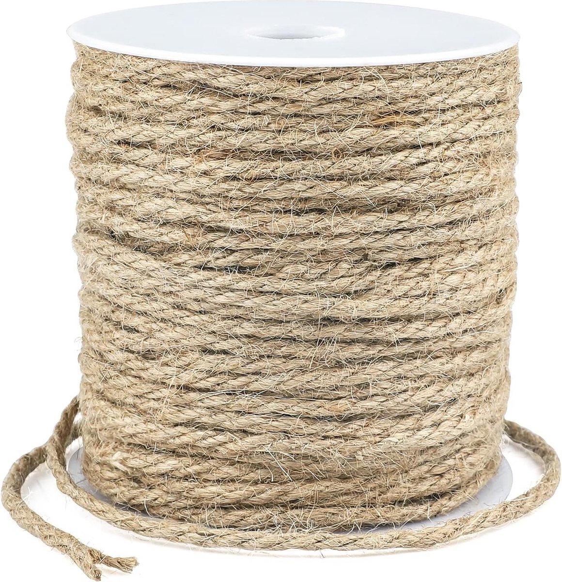 3 mm 4-laags natuurlijk jute koord voor geschenkverpakkingen-boeketten - KINGLAKE