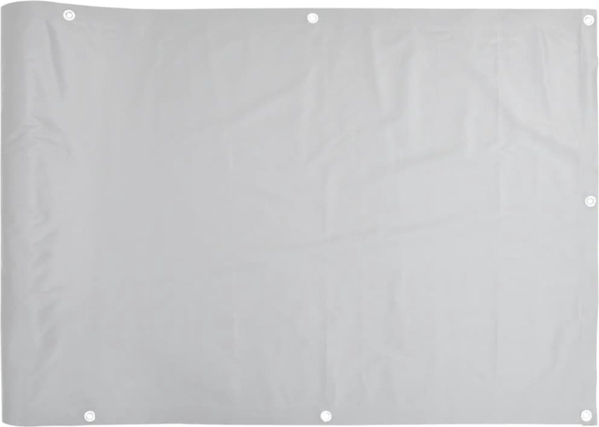 VidaXL Balkonscherm 500x120 cm PVC grijs