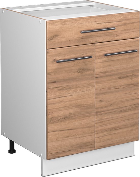 TV-onderkast Gabes 04, kleur: Sonoma eiken - 44 x 140 x 54 cm (H x B x D TV-onderkast Gabes 04, kleur: Sonoma eiken - 44 x 140 x 54 cm (H x B x D