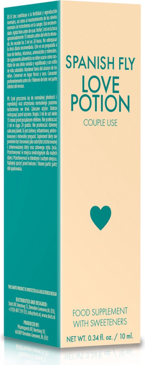 Pharmquests by Shots - Spanish Fly - Love Potion - 0.34 fl oz / 10 ml