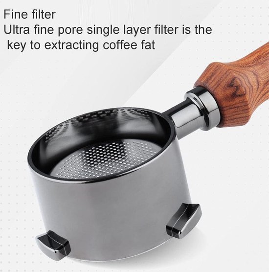 51mm Espresso Bottomless Portafilter 3 Ears for De'Longhi La