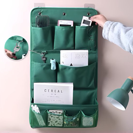 Hangorganizer voor aan de muur - opbergtas - 2 stuks - vilten materiaal