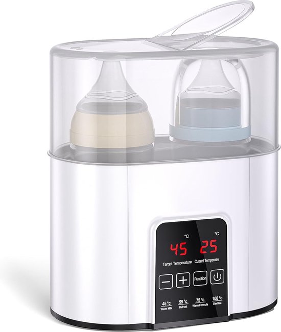 Multifunctionele Flessenverwarmer Bizcasa Flessenwarmer & Sterilisator - Elektrisch, Touchscreen, 24u Temperatuurvasthoudfunctie Bottle Steriliser And Dryer