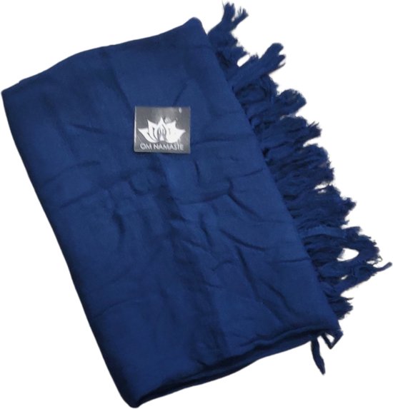 Om Namaste Sarong - 635 - Blauw effen van Merkloos — afbeelding 2