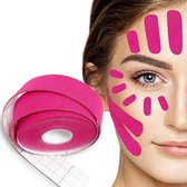 Tape Face multifonctionnelle - pansements anti-rides - coussinets de levage pour patchs anti-rides - patchs pour le visage - pli de soin du front - lignes du nez des yeux - 25 cm x 500 cm