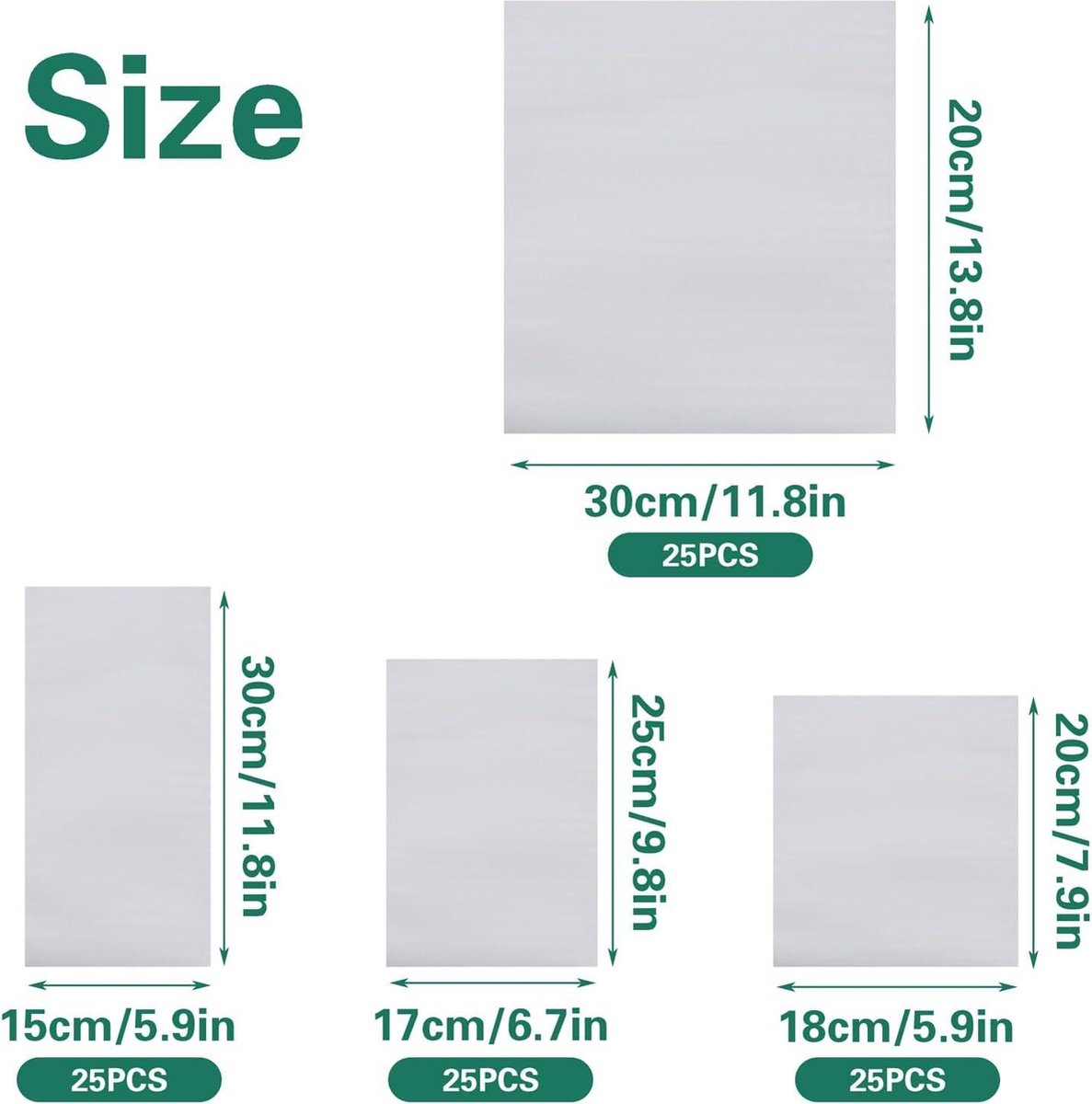 Verpakkingsmateriaal luchtkussenfolie verhuizing 50 stuks schuimfolie voor verhuisdozen dozen servies glazen wijnflessen verzending (30 x 30 cm