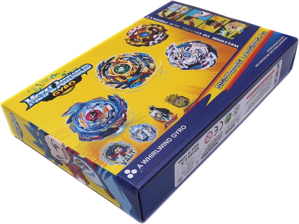 3T6B 4 Stück Kreiselspielzeug Set, Bey Battling Tops Kampfkreisel Set