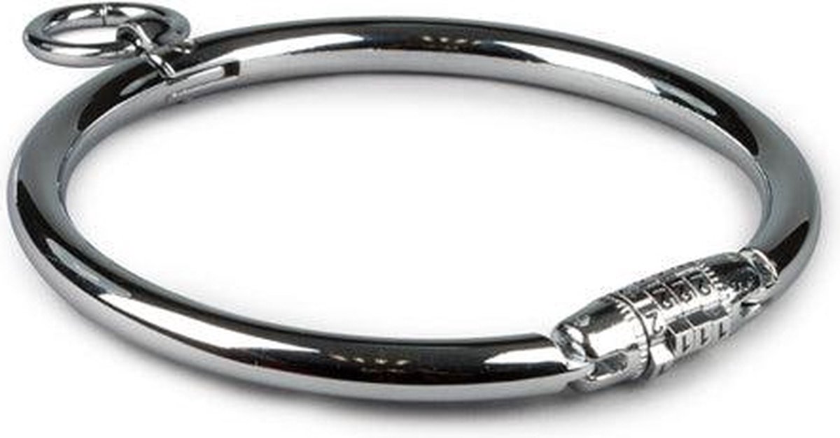 Goedkoopste Black Label - Stalen Collar met Cijferslot - Zilver M