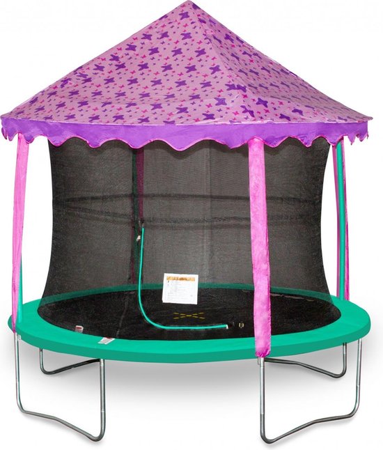 Jumpking Trampoline Canopy-tent Vlinders 3,05 Meter Paars | bol.com