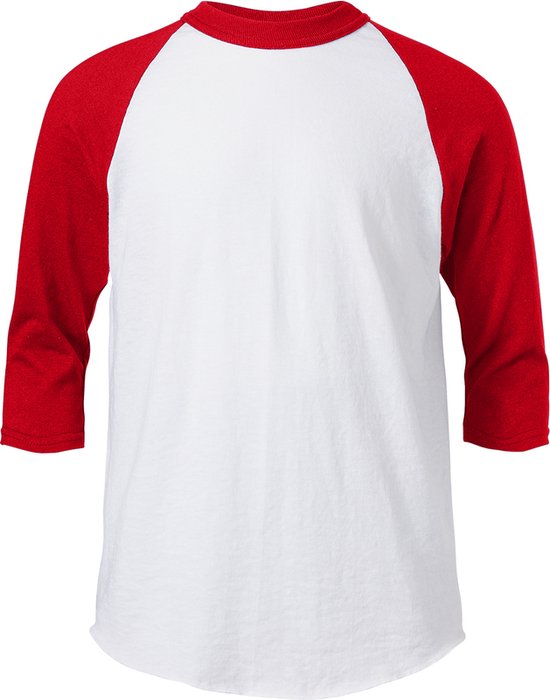 Soffe Klassiek Jeugd Honkbal Ondershirt 3/4  Mouw - Rood - Jeugd Large