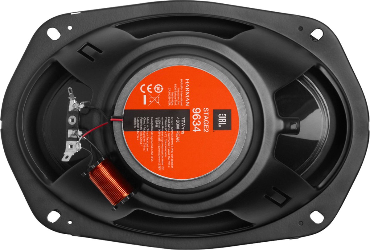 JBL Stage2 9634 - Autospeakers - 15,2 x 23 cm - 3-weg Coaxiaal - 420 Watt – foto 5