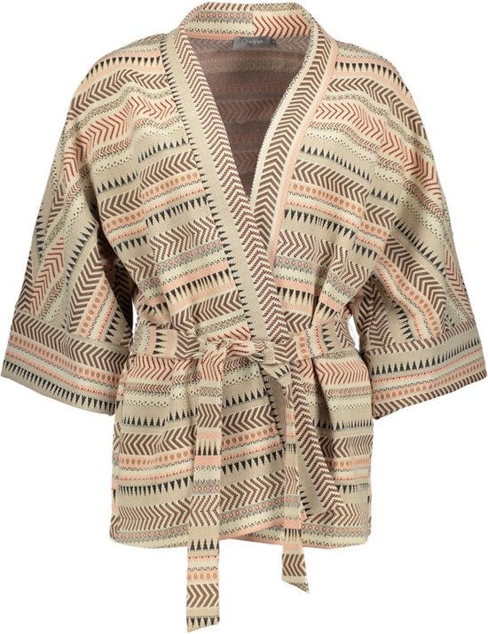 Geisha Vest Openvallend Vest 44076 20 10 Off-white Comb Dames