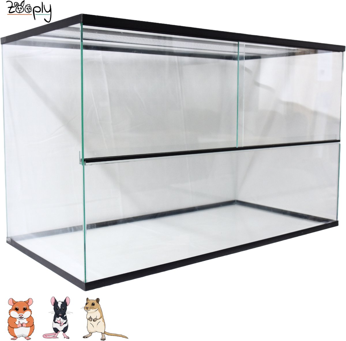 Zooply Knaagdieren terrarium 80x40x50 centimeter