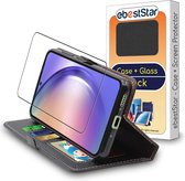 ebestStar - Hoes voor Samsung Galaxy A54 5G, Wallet Etui, Book case hoesje, Zwart + Gehard Glas