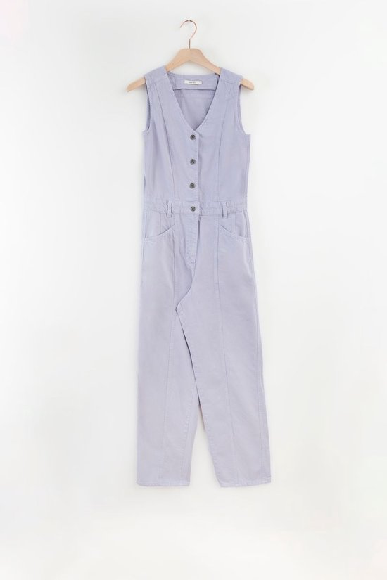 Sissy-Boy - Lavendel jumpsuit met knopen