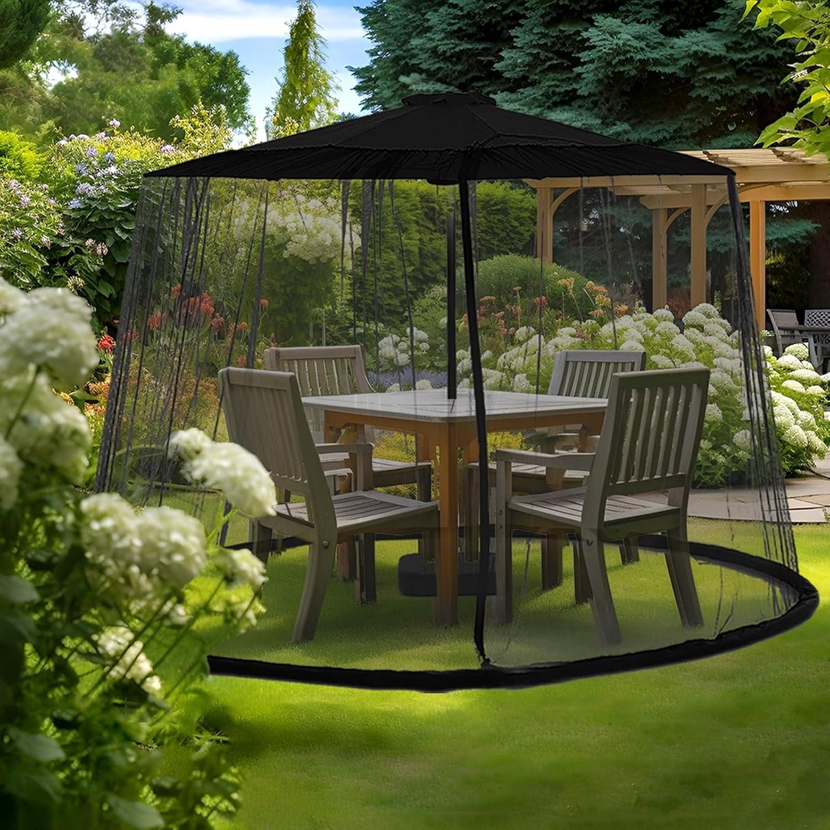 Bol.com Klamboe - 23 x 3 m - Muggennet voor buiten - Terras & Balkon - Pavilion & Pergola aanbieding