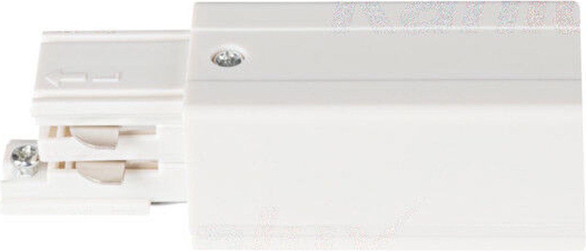 Kanlux Trackrails Startstuk Wit 3 Fase - Rechts
